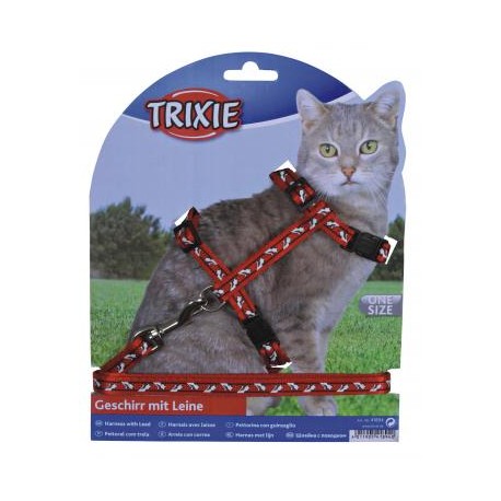 Trixie petnešos su pavadėliu 27-46cm/1cm 1,20m