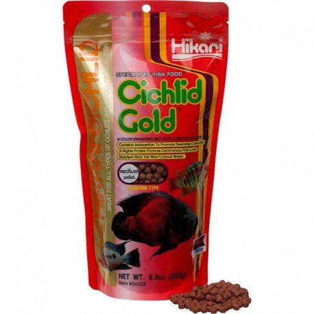 Hikari Cichlid Gold Medium pašaras žuvims 57g