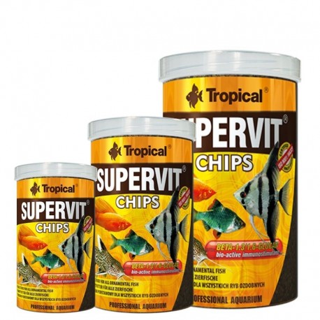 Tropical Supervit Chips maistas su Beta-gliukanu žuvims 100ml