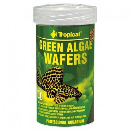 Pašaras dugninėms žuvims Tropical Green Algae Wafers 100 ml