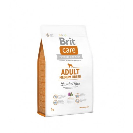 Brit Care Adult Medium Breed Lamb&Rise sausas pašaras šunims