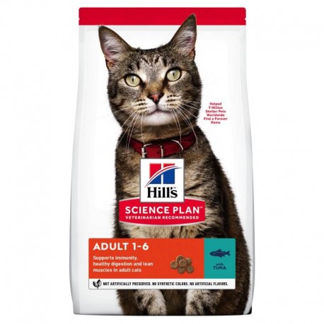Hill's Science Plan Adult Tuna sausas maistas su tunu katėms 300g