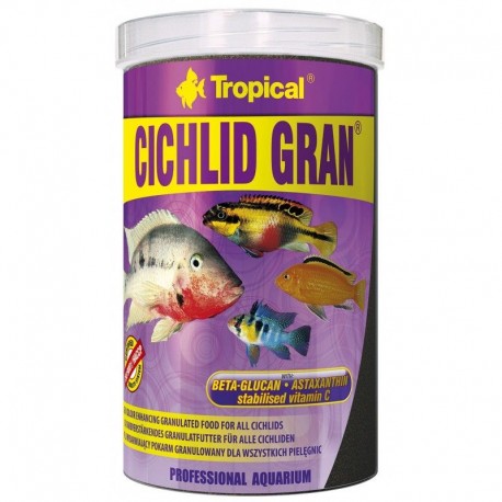 Granuliuotas pašaras ciklidams Tropical Cichlid Gran 1000ml