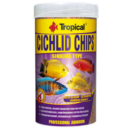 Pašaras ciklidams Tropical Cichlid Chips 1000 ml