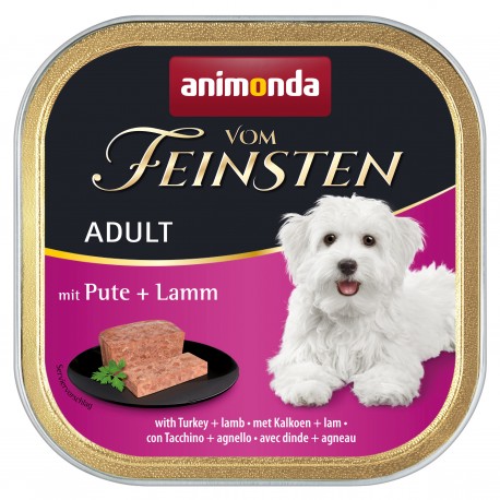 Animonda Vom Feinsten Schlemmerkern konservuotas šunų pašaras su vištiena, kiaušiniais ir kumpiu, 150 g