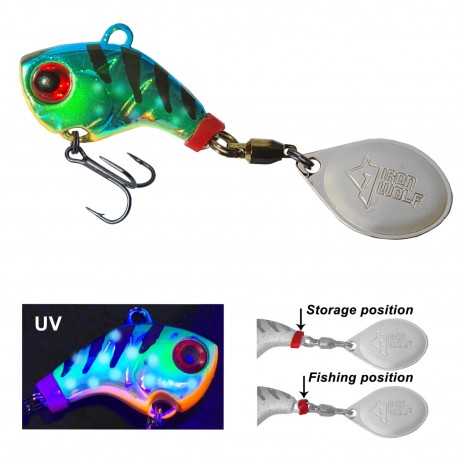 Tail spinner Iron Wolf „Sprinter” F holo 12,8g