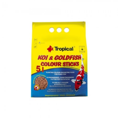 Tropical Koi&Goldfish Colour Sticks spalvą ryškinantis pašaras 5 l