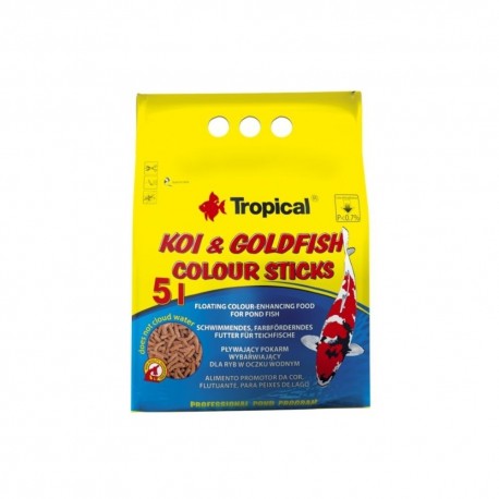 Tropical Koi&Goldfish Colour Sticks spalvą ryškinantis pašaras 5 l