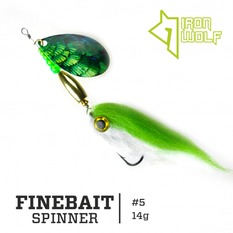Sukrė Iron Wolf FINEBAIT 14g GREEN FEATHER