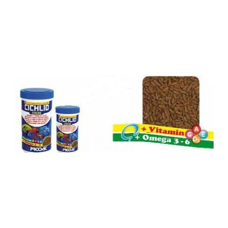 Prodac Cichlid Sticks lazdelės ciklidinėms žuvims 250ml 90g